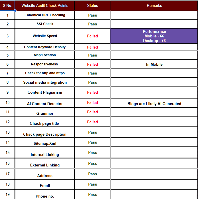 Website Audit